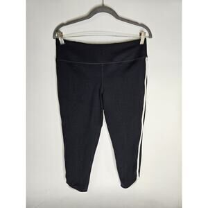 Tuckernuck Womens Black White Size Large Piping Athletic Legging Run Pull On